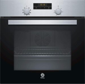 Horno Balay 3HB2030X0 - A, 66L, Control Comfort, 7 Funciones, Display Táctil, Ventilador, Inox Negro