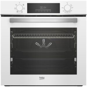 Horno Beko BBIE18300W - Clase A, 72L, 60cm, Hidrólisis, 6 Funciones, Raíles Extraíbles, Blanco