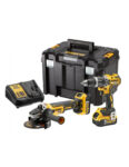 Kit 18V Taladro Percutor + Amoladora + 2 bat 5.0Ah + Maletín Dewalt DCK2080P2T