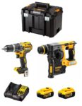 Kit Dewalt Taladro Percutor DCD796 + Martillo DCH273 + 2bat 5Ah + cargador + TSTAK VI DCK273D2