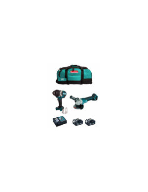 Kit Makita Llave de impacto DTW700 + Mini-amoladora DGA504 + 2bat 5Ah + cargador + bolsa LTX600 DLX2700BL2